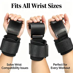 Premium Pull‑Up & Weightlifting Hook Straps with Reinforced Stitching – Boost Your Grip & Protect Wrists