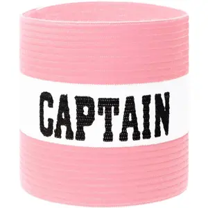 Captain Armbands 9x30CM/3.54x11.81inch Adjustable Leader Armband for Soccer Basketball Volleyball Team Competition  Players Wrist Arm Bands, & White,1pcs