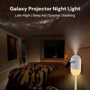 Galaxy Projector 2-in-1 Starry Sky Projector & Night Light USB Galaxy Projector Night Light for Bedroom Hallway Ceiling Decor