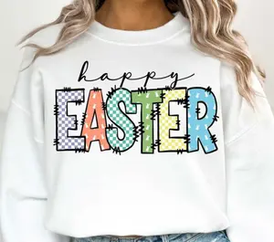 happy Easter Shirt, Easter Tee, Retro Easter Shirt, Women's Easter Outfit