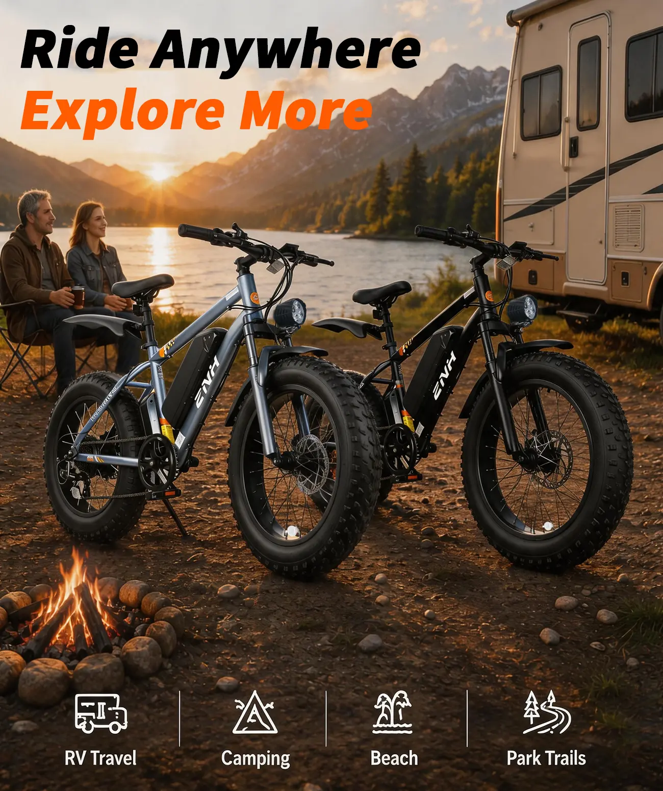 ZNH-21 Adult 750W Fat Tire Mountain Ebike, 1000W Peak Power Motor, 24"x4.0" All-Terrain MTB Cycling Bike, 48V13Ah Removable Battery, Up to 80 mi Range, Shimano 7-Speed, Hydraulic Suspension, UL2849 Certified Coil Fork, Comfortable Seat