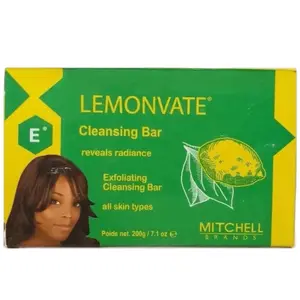 Mitchell Lemovate Exfoliating Bar 200mg - Clarifying Cleansing Soap for All Skin Types Reveals Radiance Gently Exfoliates Body Wash Daily