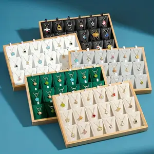 18 Compartments Stackable Jewelry Tray Storage Box, Jewelry Display Storage Box, Jewelry Display Stand, Jewelry Drawer Insert Divider for Earrings Necklace Rings Bracelets