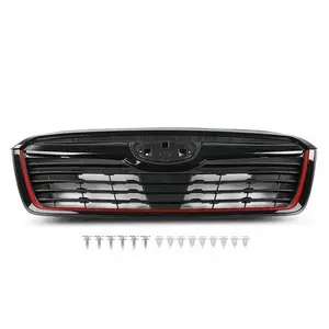 For 2019 2020 2021 Subaru Forester Sport Front Bumper Upper Grille w/Red Trim