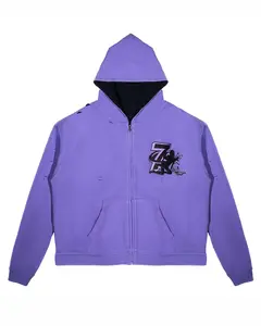 Triple Sevens Trap Reversible Zip Up Hoodie Black