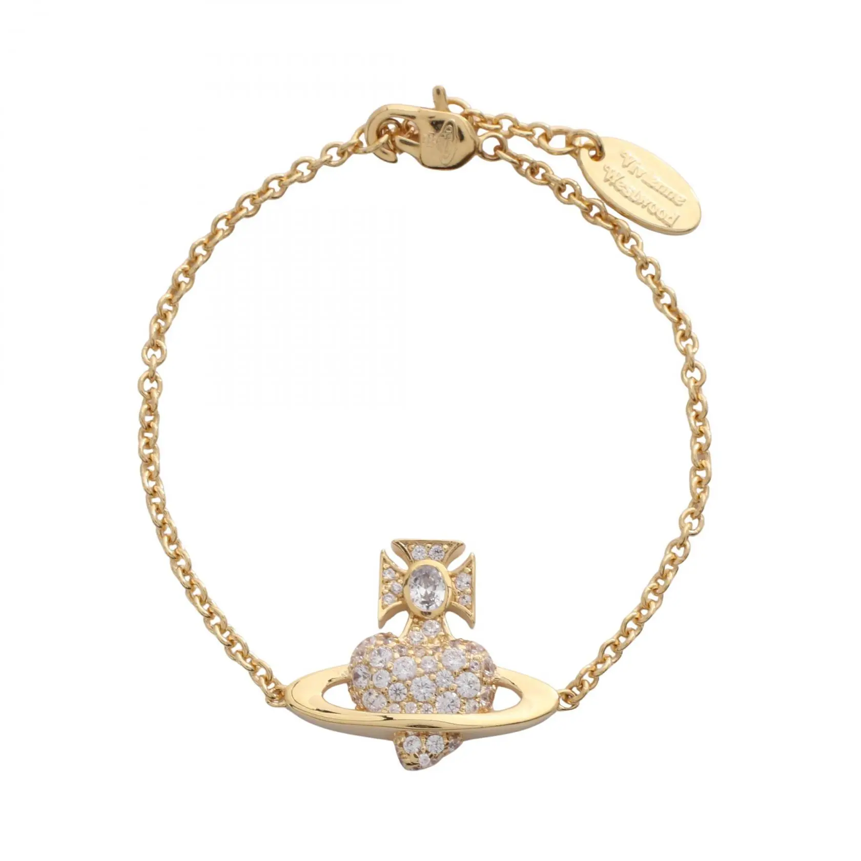 Pre-owned vivienne westwood Gold-plated Small Leather Goods AGNATHA BRACELET Bracelet