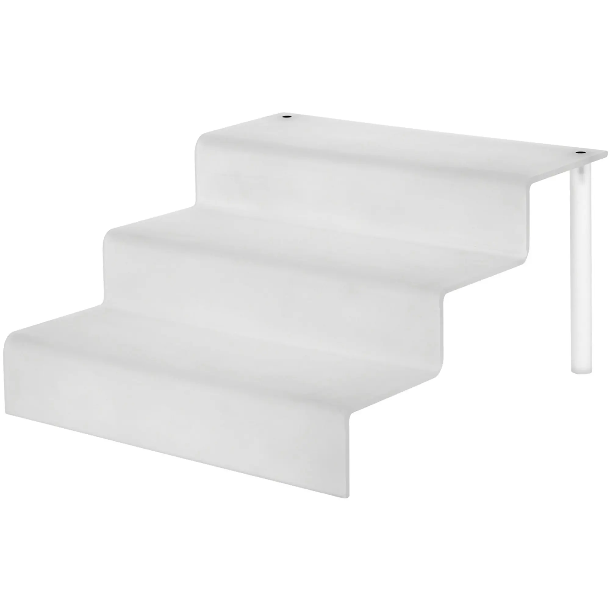 Plymor Frosted Acrylic 3-Step Display Stairs