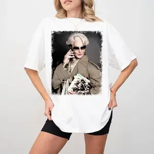 [Sale Up To 50%] Miranda Priestly Unisex Tee, The Devil Wears P Tee Shirt, Fashion Boss Lady Graphic Tee, Gift For Women and Man T-Shirt, Graphic Streetwear T-shirt