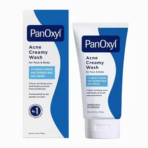 Pan Oxyl Antimicrobial Acne Creamy Wash, 4% Benzoyl Peroxide, 6 Ounce Body Care