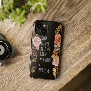 Inspirational Tough Phone Case - Floral Design, Motivational Gift, Stylish Protection, Everyday Essentials, Unique Phone Accessory iphone 15 fashion
