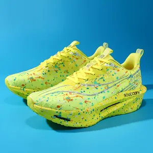 [Sneakers] Men'S Road Running Shoes Trail Marathon Running Shoes Spring Summer Mesh Breathable Men'S Athletic Shoes Lightweight Soft Sole Comfortable Casual Shoes Anti-Slip Wear-Resistant Versatile Large Size Men'S Shoes Gym -Training Shoes Outdoor