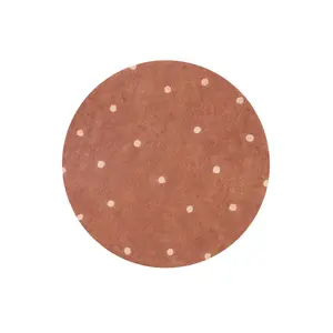 Round Dot Washable Rug