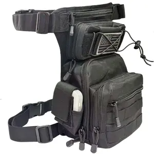 Tactical Leg Bag for Men, Multi-Functional Waist Pack, Outdoor Sports Cycling Fishing Belt Bag, Adjustable Strap, Durable Material, Waist Slip Pocket