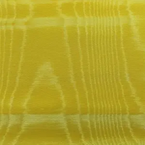 Jatta Baltic Brite Yellow Moiré Fabric Poly Cotton 54 Inch