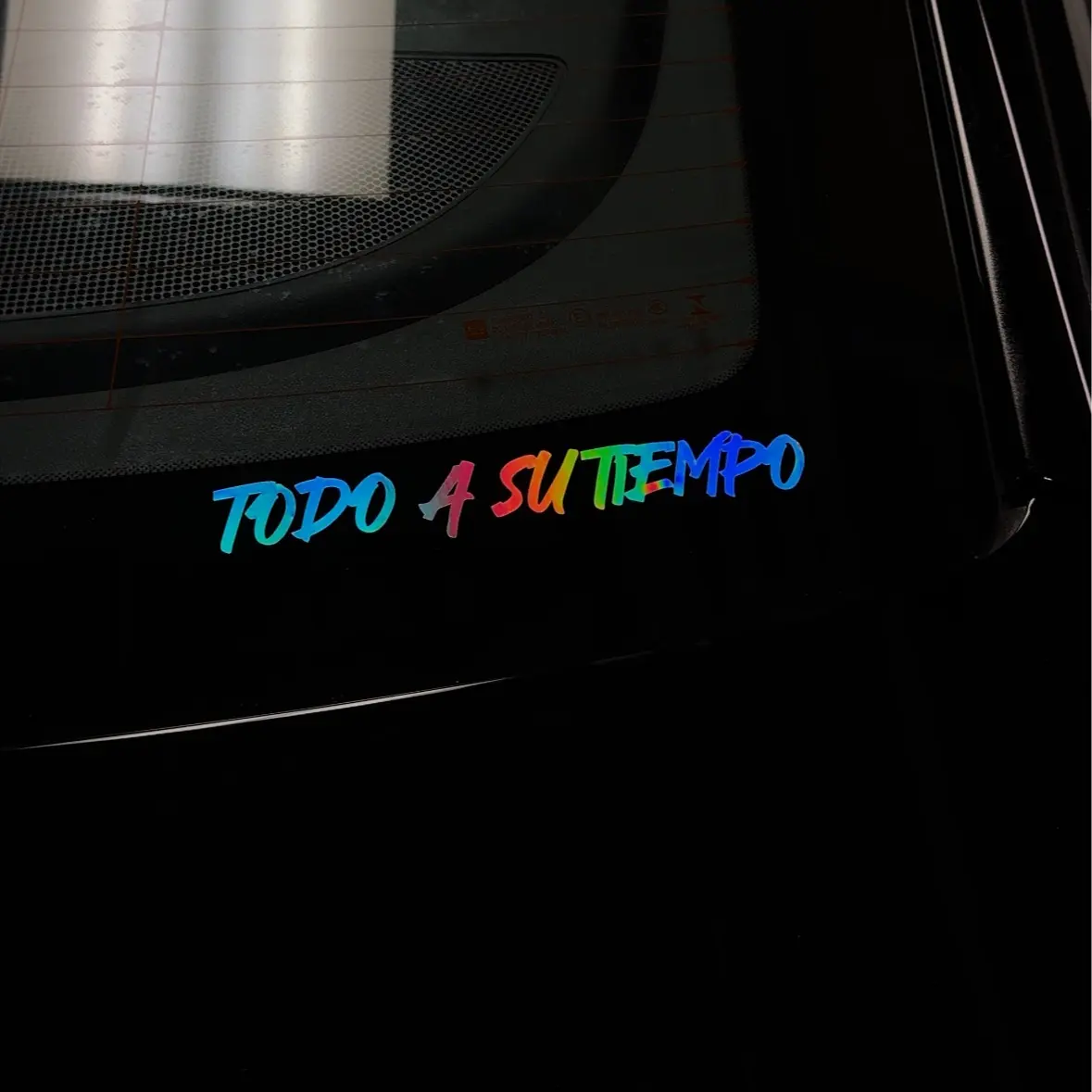 Todo A Su Tiempo Car Decal - Personalized