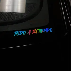 Todo A Su Tiempo Car Decal - Personalized