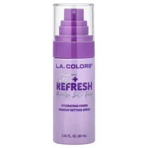 L.A. Colors Set + Refresh, Makeup Setting Spray, CSS339 Hydrating, 2.03 fl oz (60 ml)