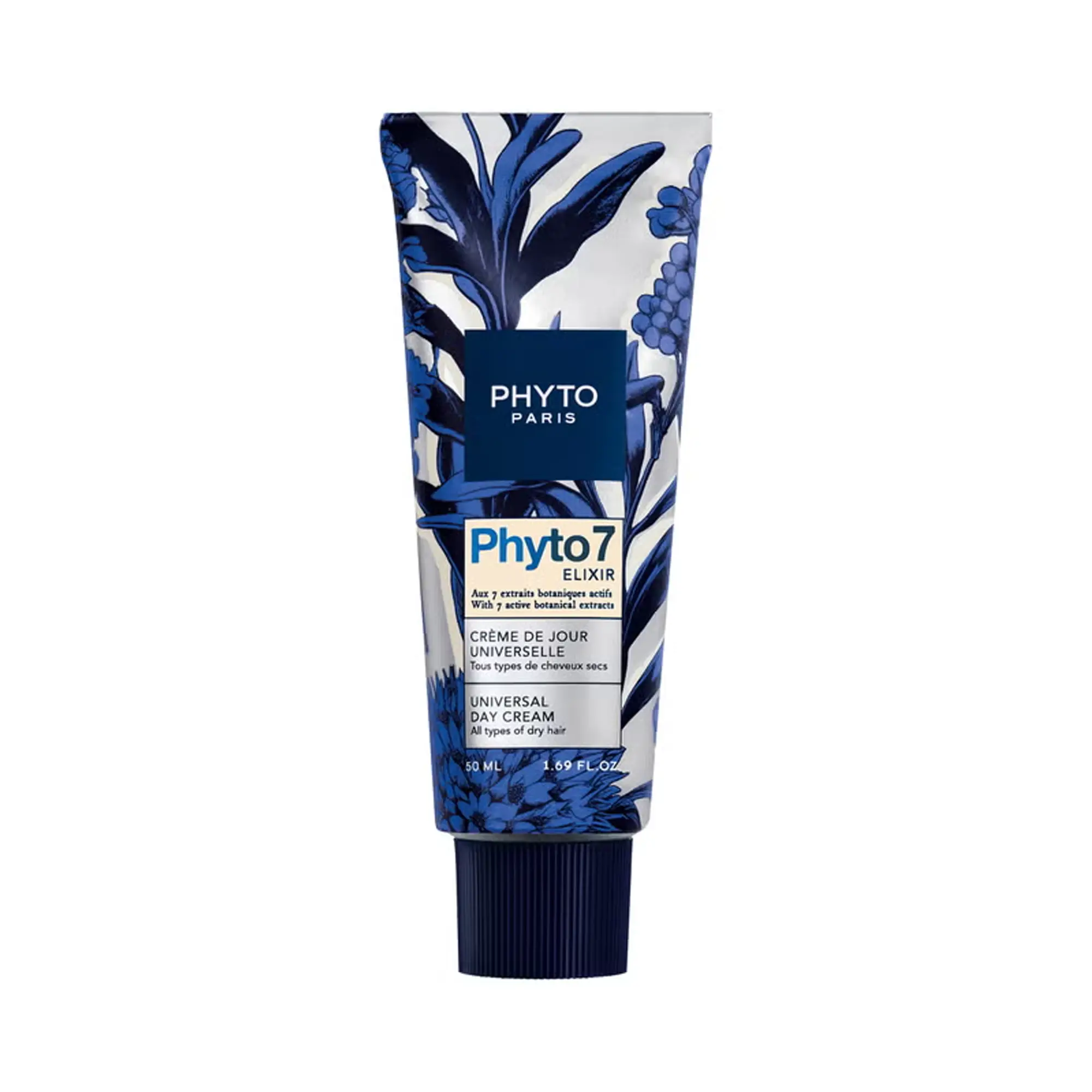 Phyto 7 Elixir Universal Day Hair Cream - Lightweight Leave-In Haircare Treatment with 7 Plant Extracts for Hydration, Frizz Control, Dry Hair Repair