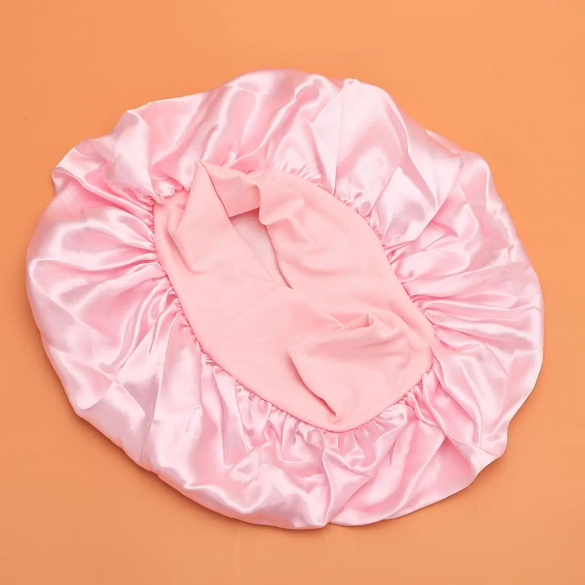 Trendy Reusable Solid Color Silk Bonnet for Sleeping, 1 Count Hair Products Hair Bonnets for Curly Hair and Sleeping for Women, Beauty Satin Bonnet