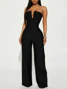 Someone To You Bandage Jumpsuit - Black