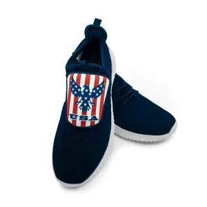 Shoe Lace Clip-On Charm - USA Flag Eagle Design (1 Piece) - One Size