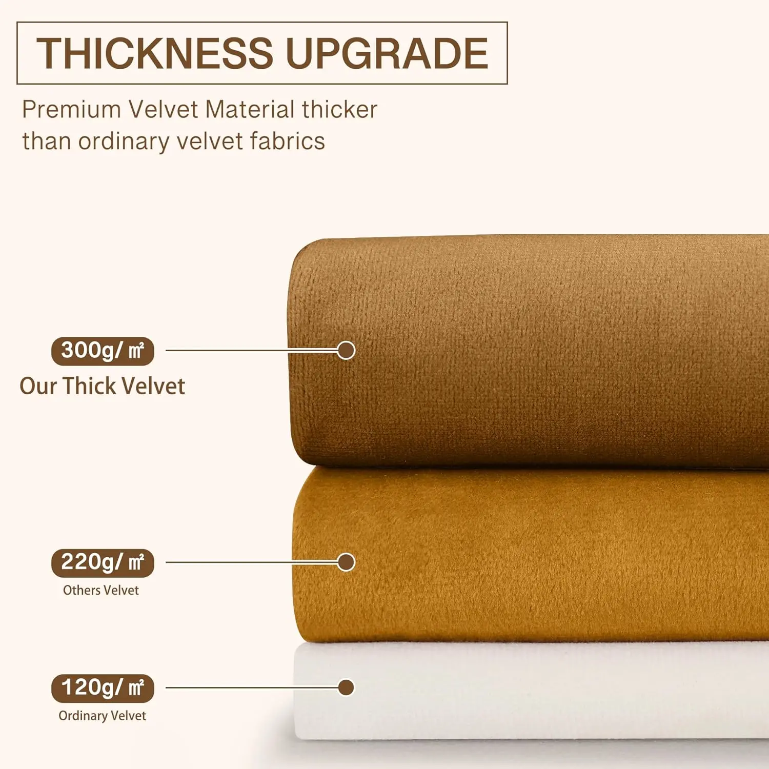 Gold Brown Velvet Curtains 96 inches for Living Room, Room Darkening Thermal Privacy Drapes for Door, Vintage Wall Backdrop for, W52 x L96, 2 Panels Gold Brown Velvet Curtains 96 inches for Living Room, Room Darkening Thermal Privacy Drapes for Door, Vintage Wall Backdrop for, W52 x L96, 2 Panels