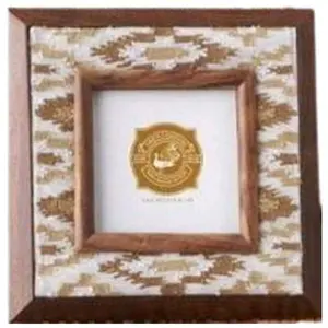Ikat Crewel Photo Frame