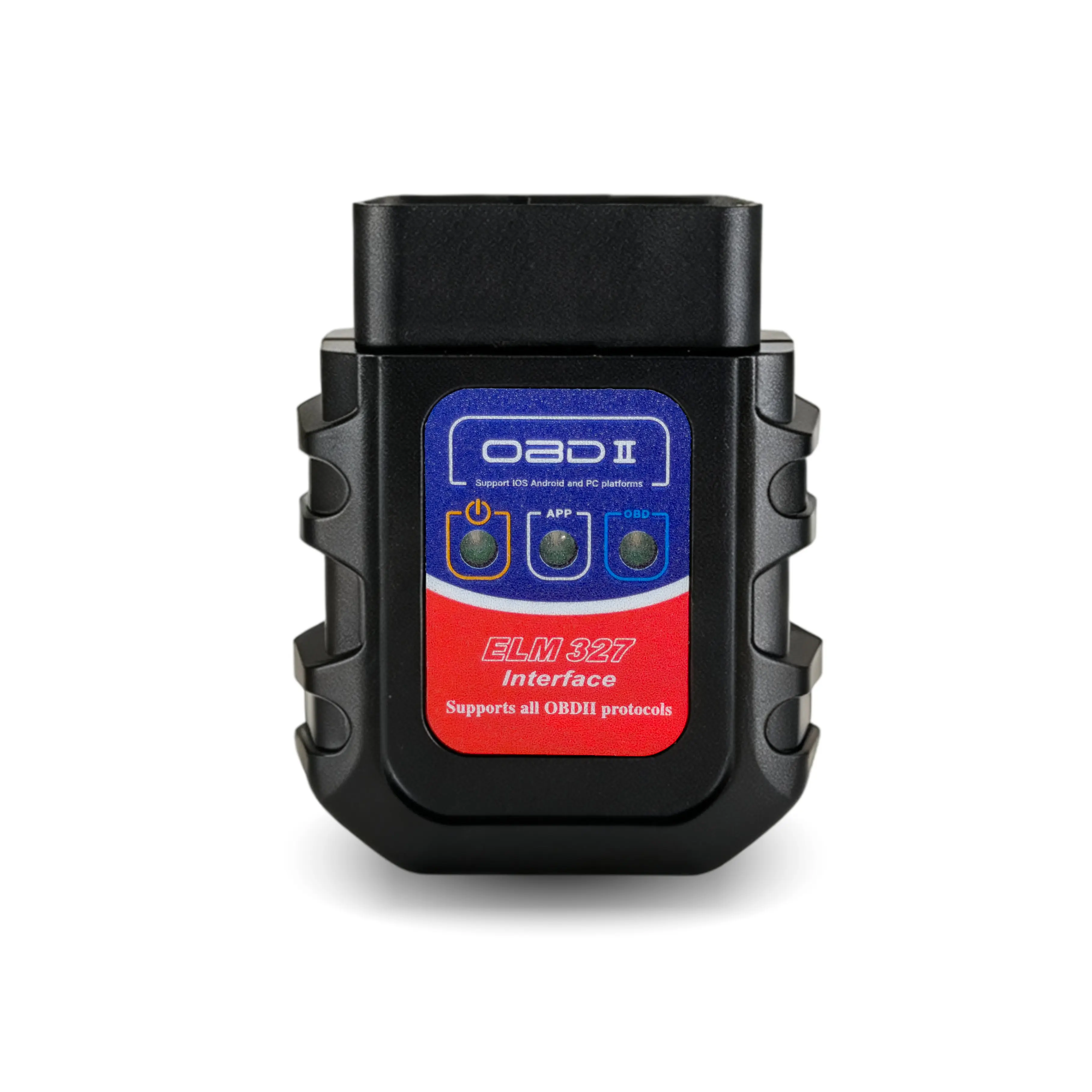 BT5.4 OBD2 Bluetooth Diagnostic Code Reader & Scanner - BT5.4 Conn., Wireless Scan, Fault Check, Engine Diag., Compact 12×3×7 Cm High-Quality Shell Tool for OBDII/EOBD Vehicles, Plug-and-Play, No Battery, Free iOS/Android App for Daily Maintenance