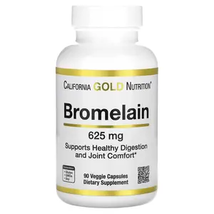 California Gold Nutrition Bromelain, 625 mg, 90 Veggie Capsules