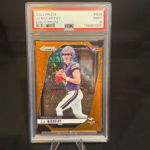 2024 Prizm J.J. McCarthy Disco Prizm #400 Mint 9 Minnesota Vikings RC Card 118063355