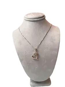 925 Sterling Silver CZ heart Pendant