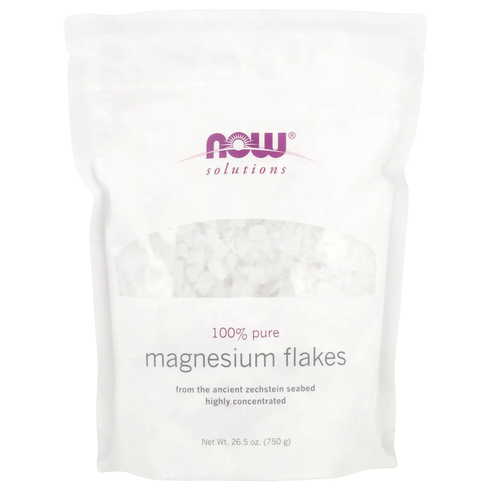 NOW Foods Solutions, Magnesium Flakes, 26.5 oz (750 g)