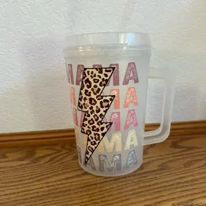 MAMA 34oz Trucker Mug - Perfect for Your Morning Drinks - Drinkware, Cup Reusable Tumbler Washable Coffee Beverage Lid Stylish Reuse
