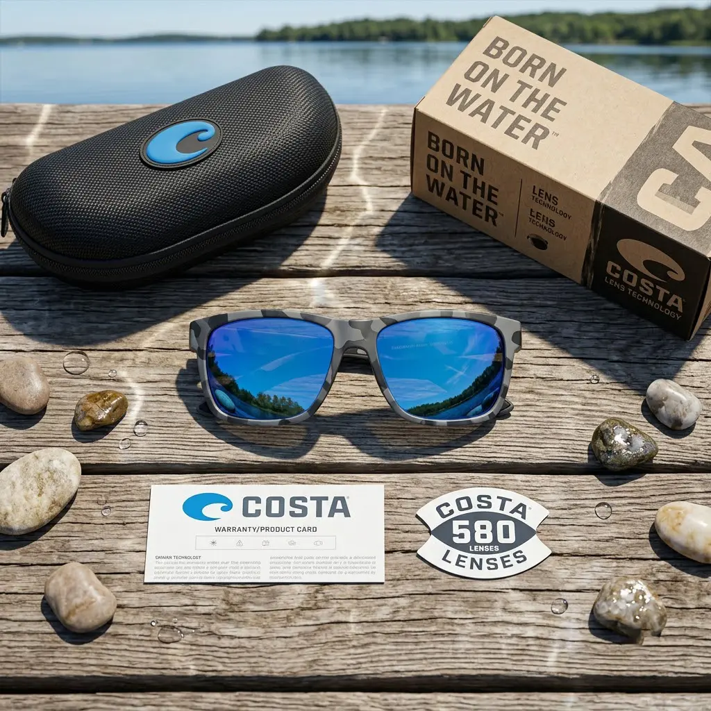 Costa Del Mar Polarized Fishing Sunglasses for Men & Women, UV400 Sun Protection, Beach, Camping, Boating, Gardening Glasses, Fashionable Outdoor Eyewear, TikTok Trending Sunglasses 2026