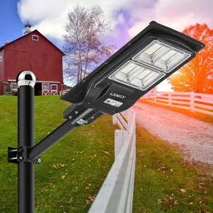 120 W solar street lights 12000 lumens -Black