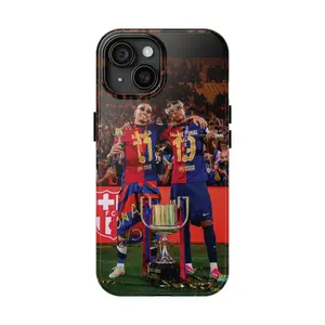 Yamal & Raphinha Celebrating 2025 King's Cup Phone Case Compatible with iPhone X, 11, 12, 13, 14, 15, 16 & more