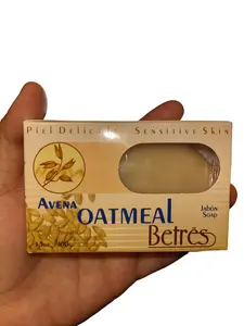 Avena Oatmeal Soap Bar Jabon de Avena Cleanser Gentle Exfoliation for Face & Body