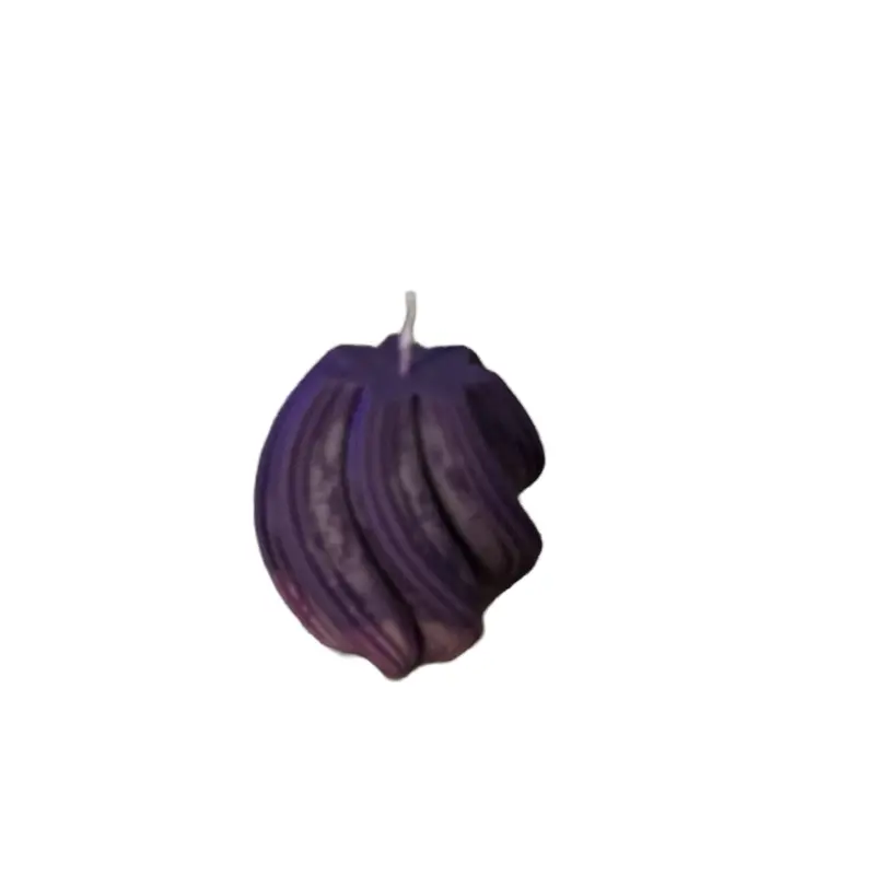 Customizable Pillar Candle - Spiral Design