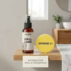 Multi-functional wall care spray. Repairs minor wall imperfections. Suitable for refrigerators, washing machines, and wardrobes.