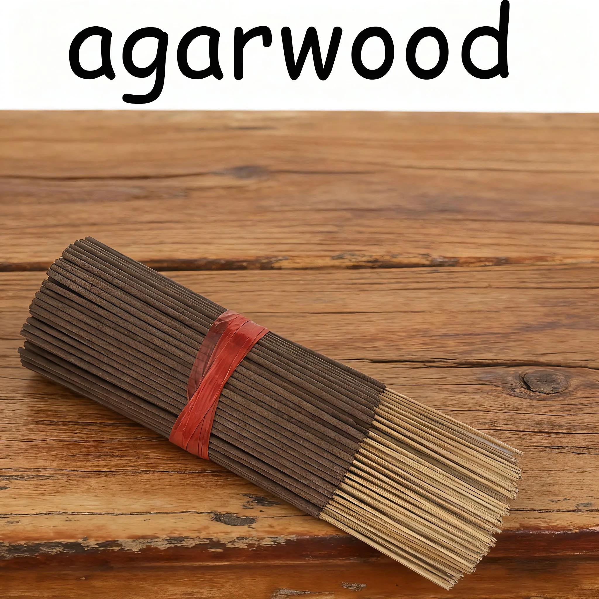 100/200Pcs High Grade Oud Incense Sticks Natural Ebony Agarwood Luxury Long Lasting Home Fragrance Aromatherapy