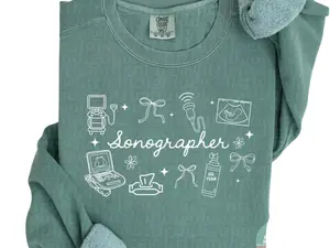 Sono Crewneck: Sonographer Sweatshirt, Ultrasound Tech, Gel Yeah! Gift