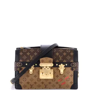 Pre-owned Louis Vuitton Canvas Coated Clutches & Wristlets Trunk Clutch Reverse Monogram Canvas by Rebag