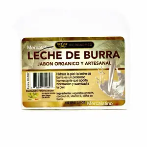 JABÓN DE LECHE DE BURRA orgánico y artesanal 100 gramos. Hecho en México   Skin Repair Cleanser Gentle  Cleansing Organic