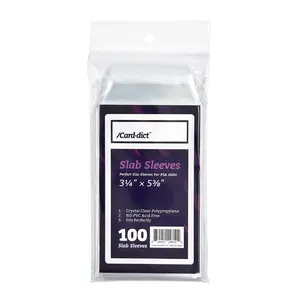 Carddict Slab Sleeves 100ct - Graded Card Sleeves Perfect Size Sleeves For PSA CGC Slabs