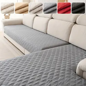 2PC of ultrasonic textured non-slip sofa cushions, suitable for pets, universal non-slip seat cushions, suitable for main sofa, universal non-slip sofa seat cushions for all seasons, bedroom, living room and office furniture decorative protective covers