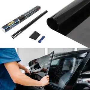 20" x 10ft Car Window Tint Film - 5% 15% 25% 35% VLT Options UV Heat Blocking Scratch Resistant Professtional Grade Privacy Tint for Auto Home Window Car Sunshade Outside Car