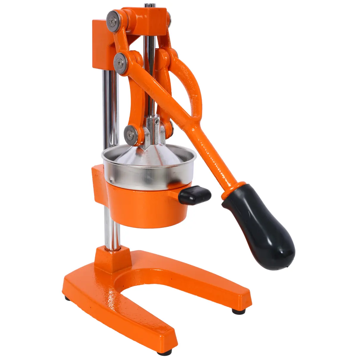 Sturdy Heavy-Duty Solid Iron Manual Press Citrus Juicer - Commercial-Grade Kitchen Utensil, High Output, Smooth Juice, Easy to Clean, Dishwasher Safe for Orange, Lemon, Bars (11.2x7.0x15.4 in)