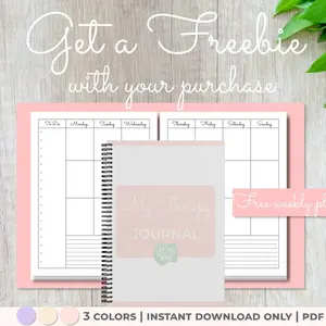 Mental Health Journal - DBT Therapy Worksheets for Anxiety & Depression Relief, Mood Tracker, Gratitude Log & Self-Care Planner