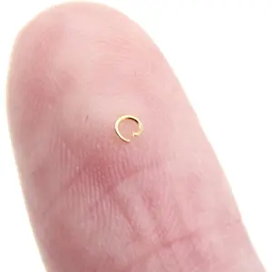 18K 2MM Gold Jump Rings Open Jump Rings 100PCS 2MM Jump Rings for Jewelry Making Jump Rings 2MM 18k Gold Plated Jump Rings for Jewelry Making for Miniature Jewelry Making