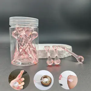 3 or 10-Piece DIY Cream Scoops with Storage, Versatile Eye Cream Applicator and Face Mask Spoon, Lightweight Acrylic Face Massage Wand for Home & Travel, Easy Organization, Facial Tool Set